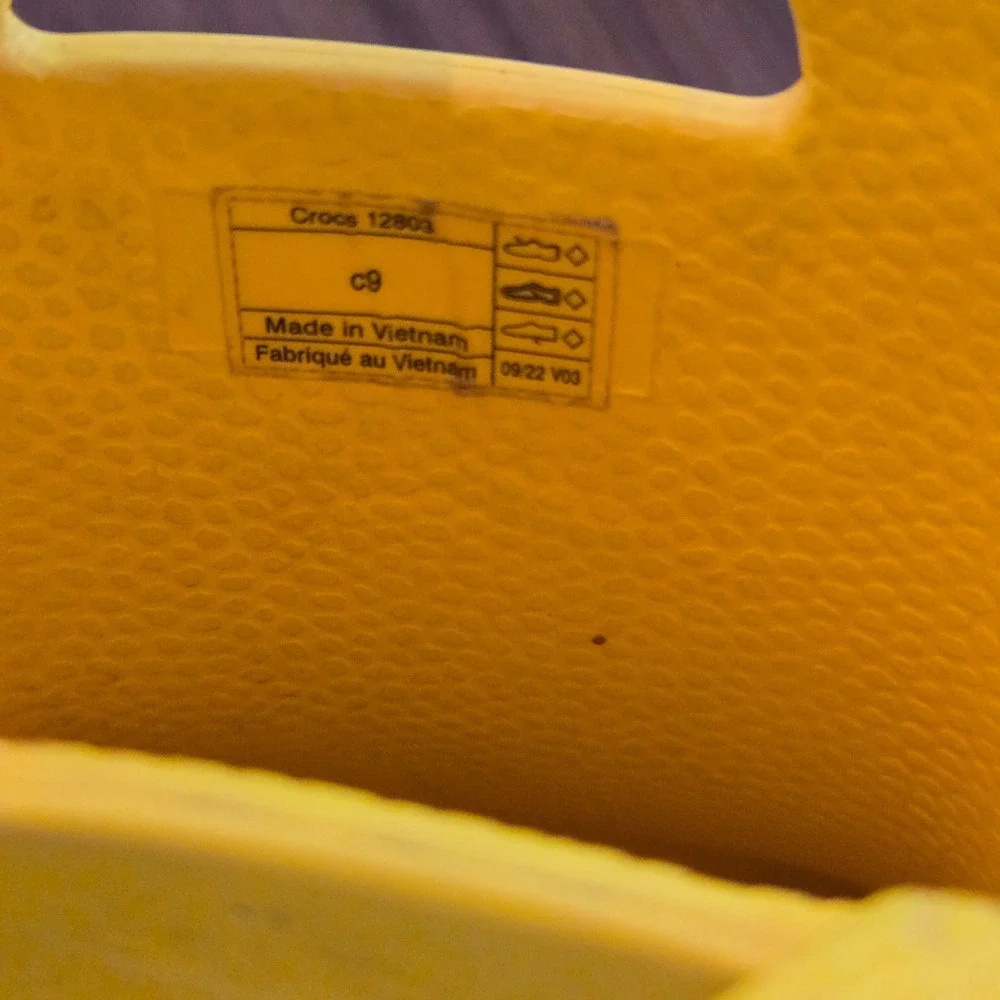 Crocs‎ Kids Handle It Rain Boots Yellow Waterproof Slip On C9 12803